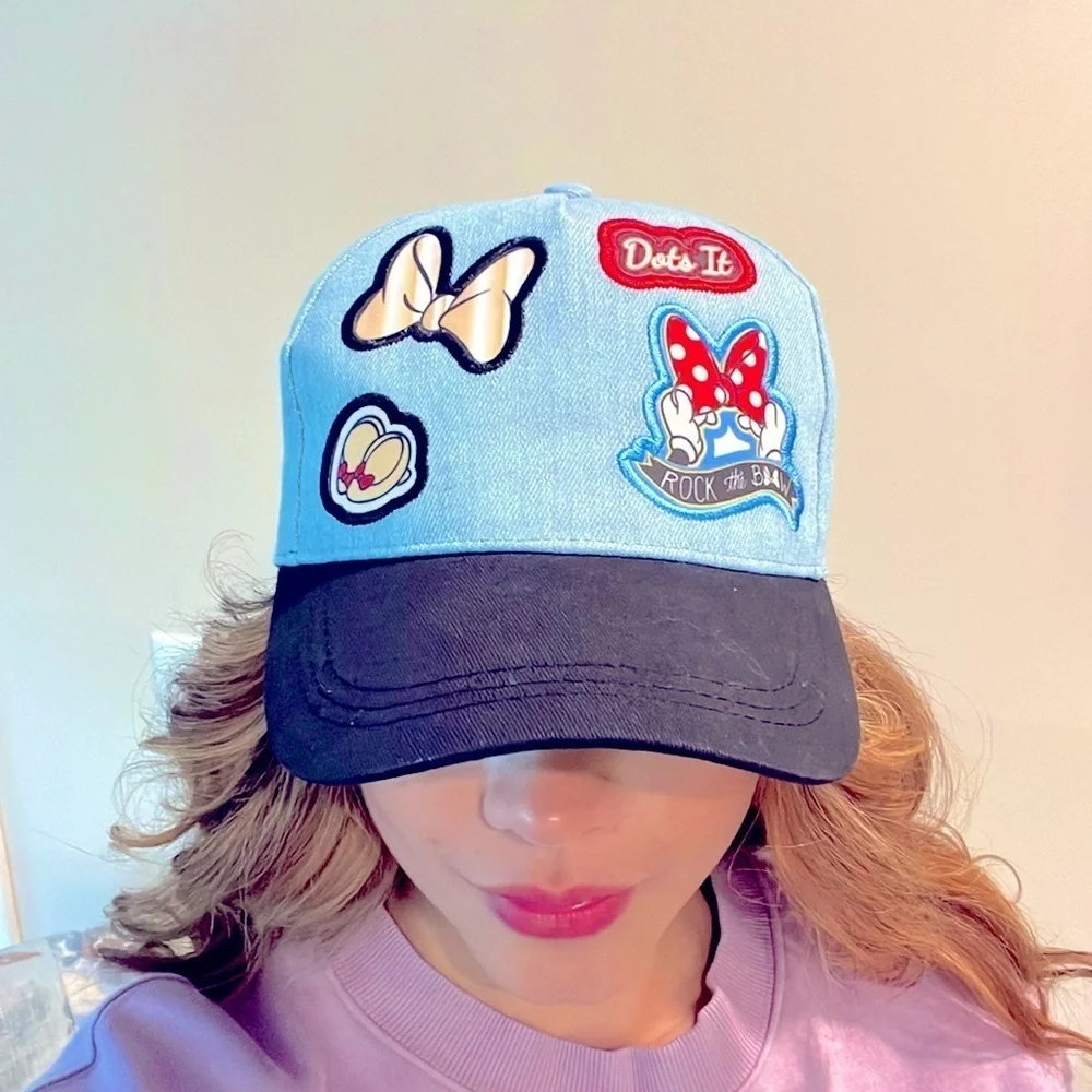 🔥NWT Disney Blue and Black Denim Cap unisex Adjustable Size🔥